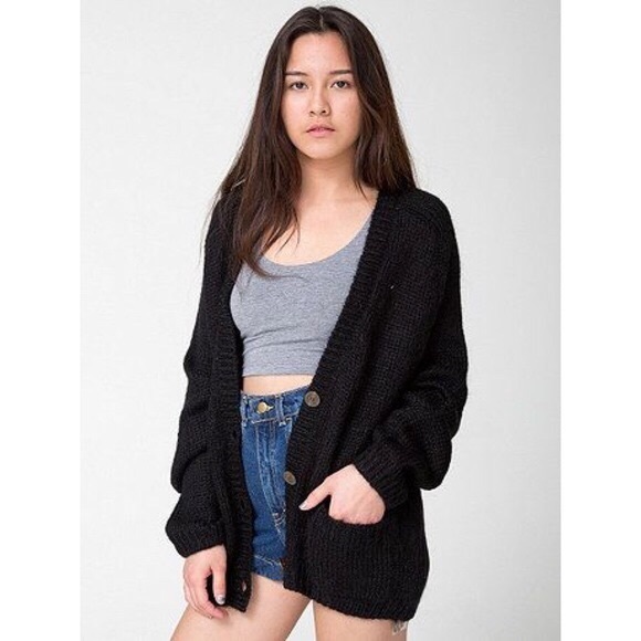American Apparel Sweaters - American Apparel Black Mohair Cardigan American Apparel Sweaters - American Apparel Black Mohair Cardigan